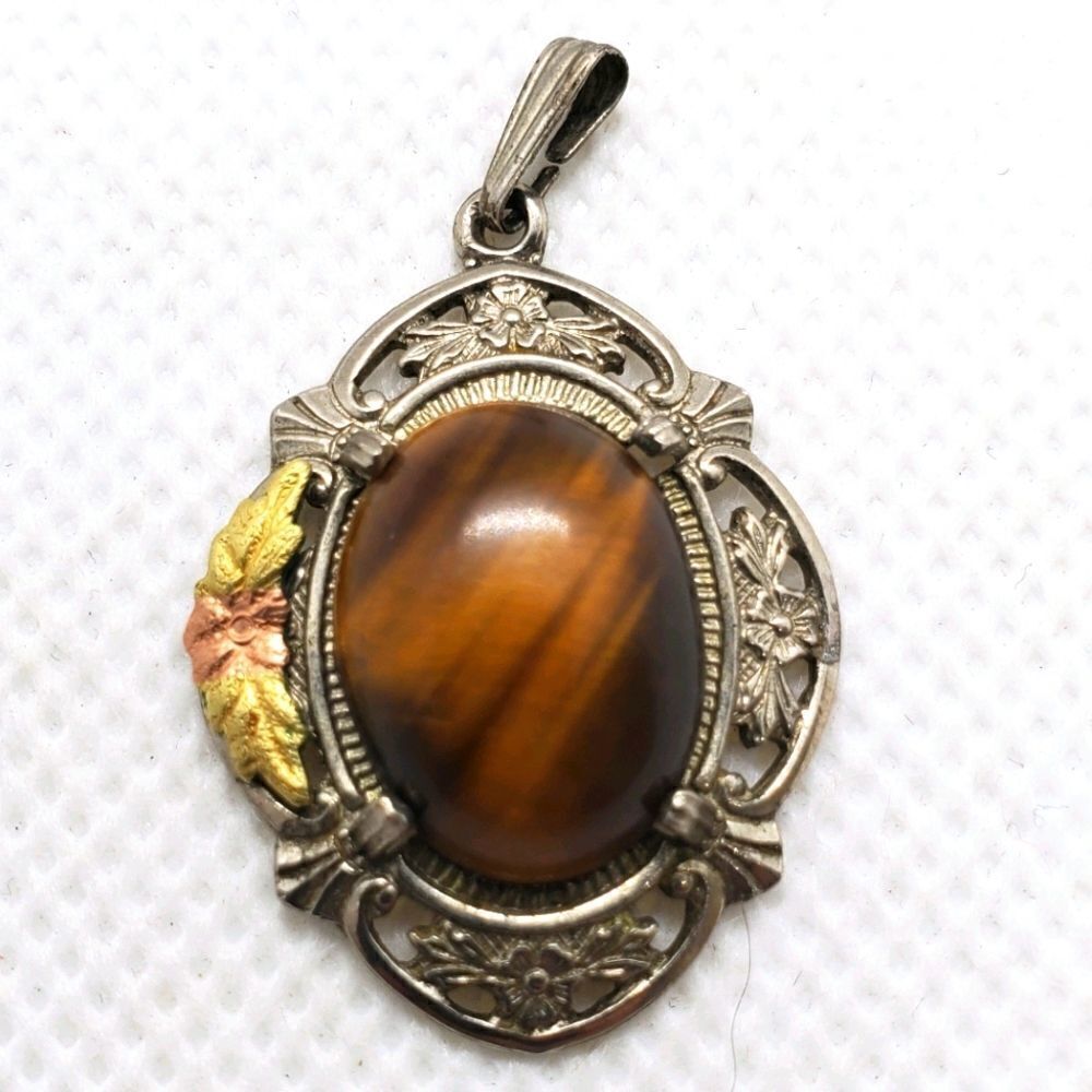 Vintage LS Peterson Sterling Silver & Tiger's Eye